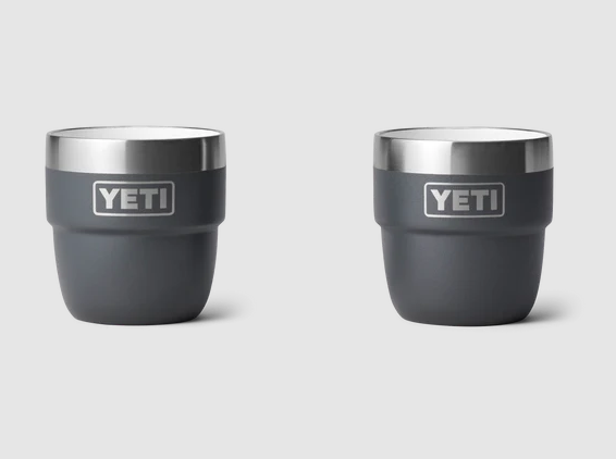 Yeti Rambler 4oz Espresso 2 Pack Stackable Cups - Charcoal