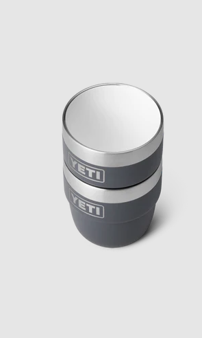 Yeti Rambler 4oz Espresso 2 Pack Stackable Cups - Charcoal