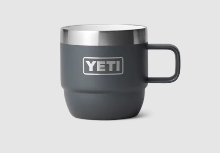 Yeti Rambler 6oz Espresso 2 Pack Stackable Cups - Charcoal