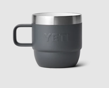 Yeti Rambler 6oz Espresso 2 Pack Stackable Cups - Charcoal
