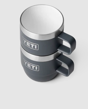 Yeti Rambler 6oz Espresso 2 Pack Stackable Cups - Charcoal
