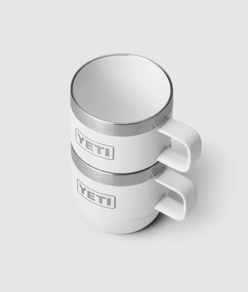 Yeti Rambler 6oz Espresso 2 Pack Stackable Cups - White