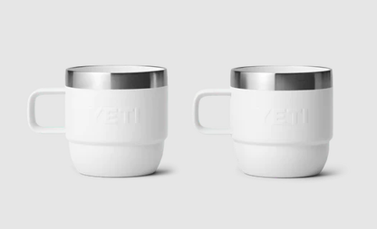 Yeti Rambler 6oz Espresso 2 Pack Stackable Cups - White