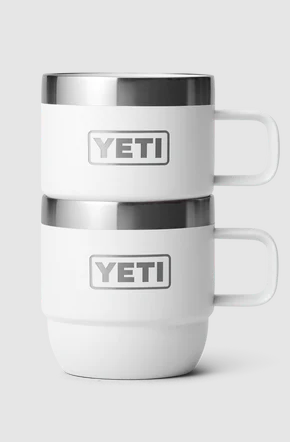 Yeti Rambler 6oz Espresso 2 Pack Stackable Cups - White