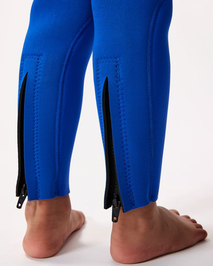 Rip Curl Omega 4/3mm Junior Boys Back Zip Winter Wetsuit 2025 - Blue