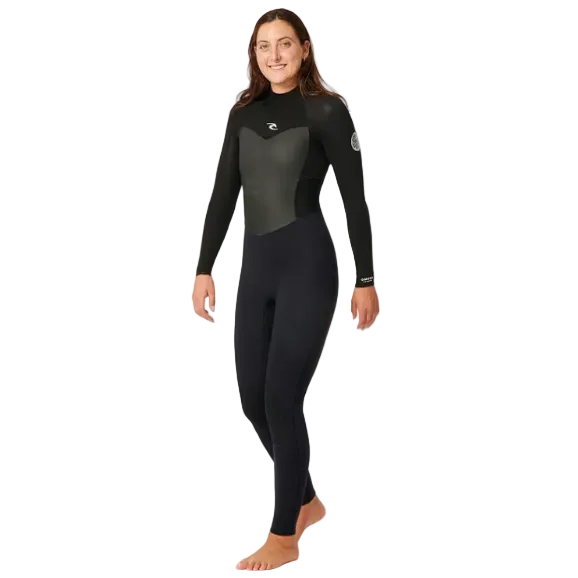 Rip Curl Omega 5/3mm Womens Back Zip Winter Wetsuit - Black