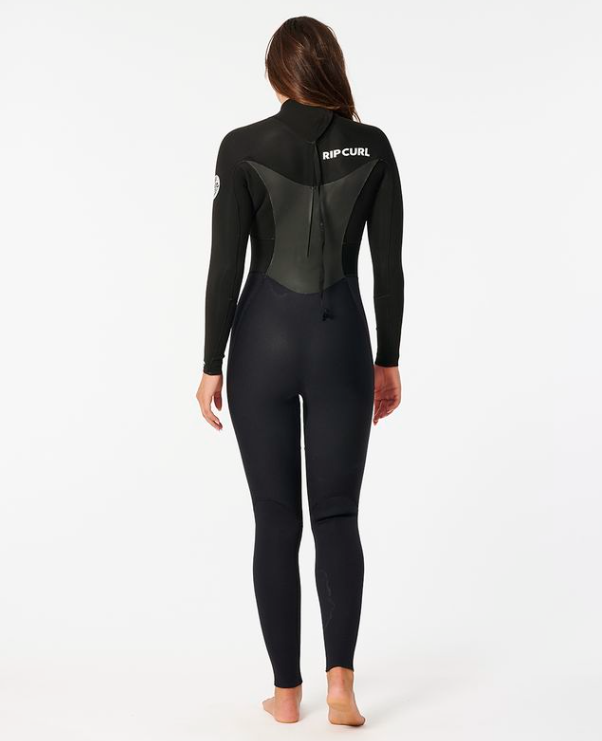 Rip Curl Omega 4/3mm Women's Back Zip Wetsuit 2024 - Black