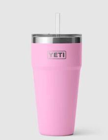 Yeti Rambler 26oz (750ml) Straw Cup With Straw Lid - Power Pink
