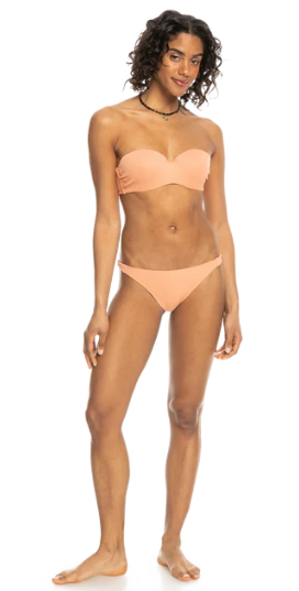 Roxy Love Rib The Beach Vibe Women's Bikini Top - Salmon