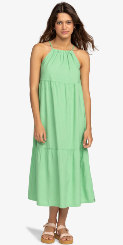 Roxy Wavy Days Women's Dress - Zephyr Green