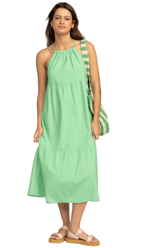 Roxy Wavy Days Womens Dress - Zephyr Green