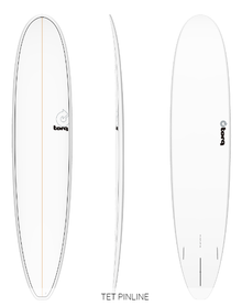 Torq TET 8ft0 Longboard - White/Pinline