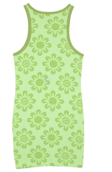 Santa Cruz Strip Racer Women's Dress - Green Flowers