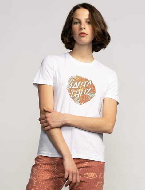 Santa Cruz Dressen Snake Front Women's T-Shirt - White