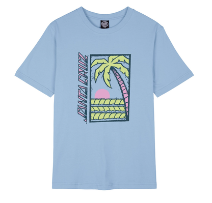 Santa Cruz Palm Strip Womens T-Shirt - Hyacinth