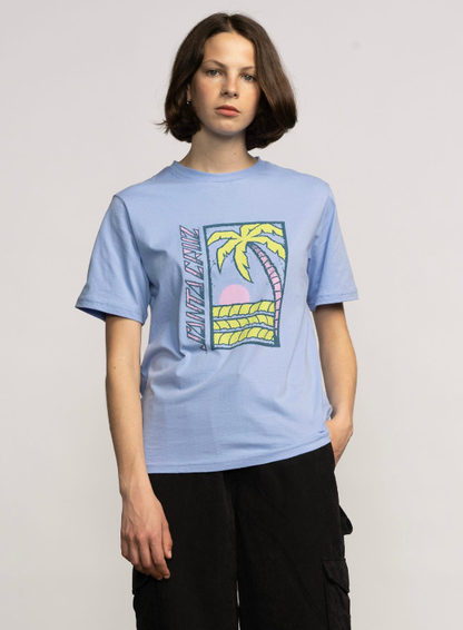 Santa Cruz Palm Strip Women's T-Shirt - Hyacinth