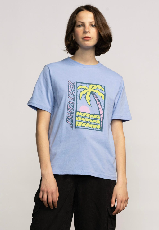 Santa Cruz Palm Strip Women's T-Shirt - Hyacinth