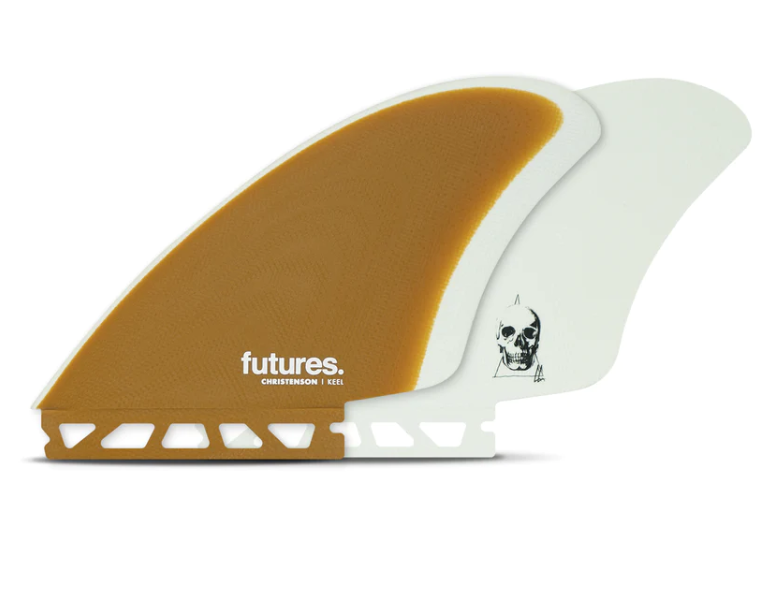 Futures Christenson Keel Fins - Brown/White