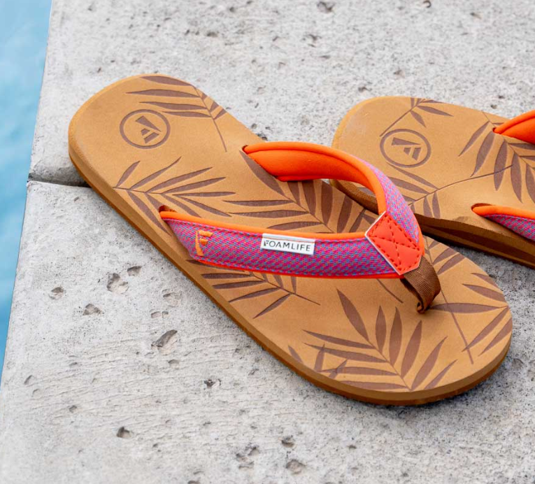 Foamlife Harts Women's Flip-Flops - Latte Brown