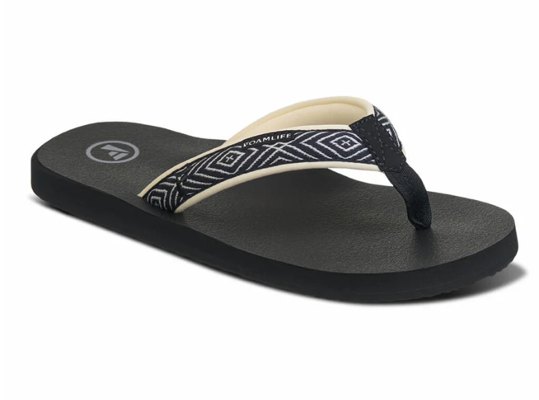 Foamlife Yogi Womens Flip Flops - Black