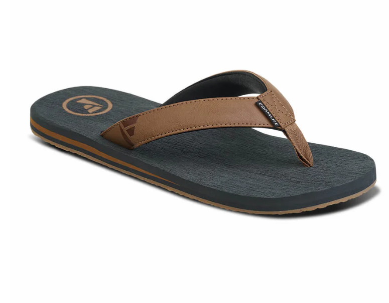 Foamlife Seales Earth Mens Flip Flops - Slate Grey
