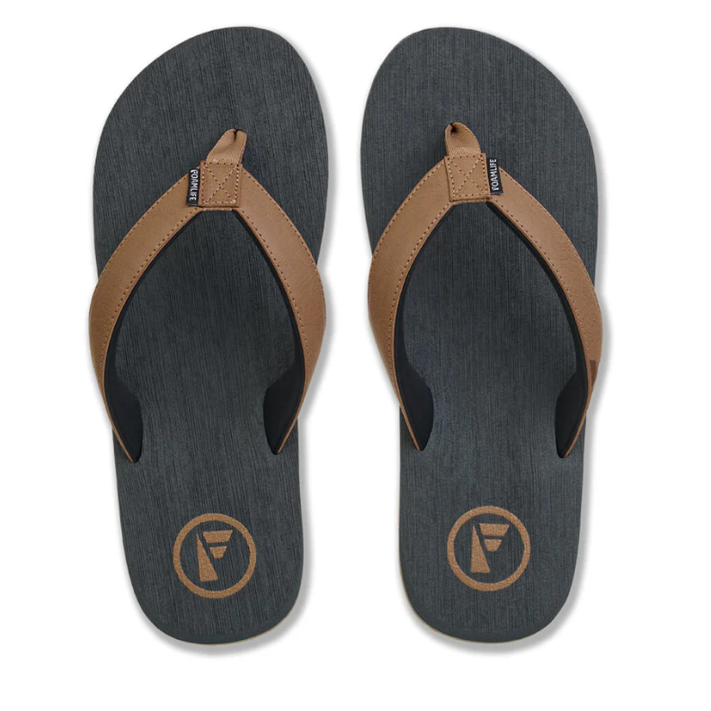 Foamlife Seales Earth Men's Flip-Flops - Slate Grey