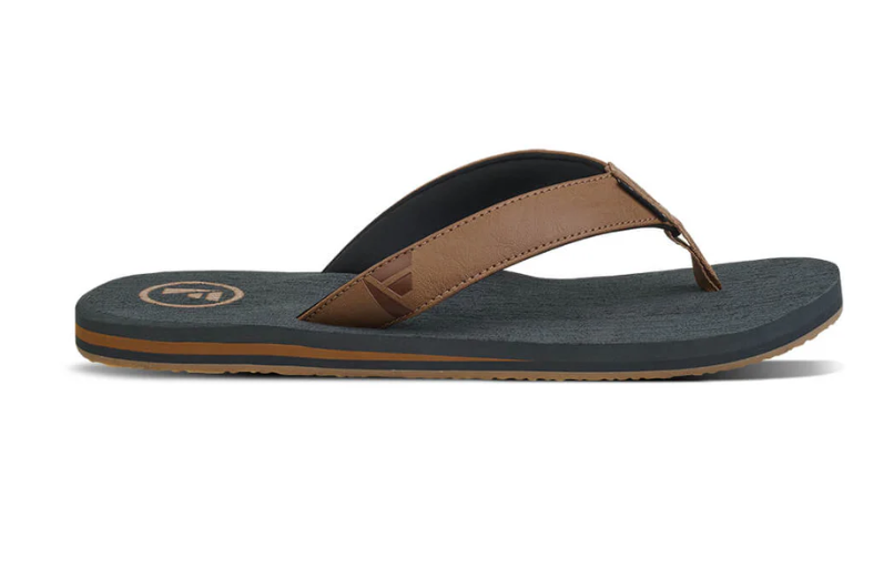 Foamlife Seales Earth Men's Flip-Flops - Slate Grey