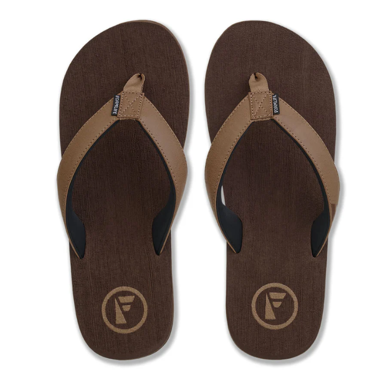 Foamlife Seales Earth Mens Flip Flops - Earth Brown
