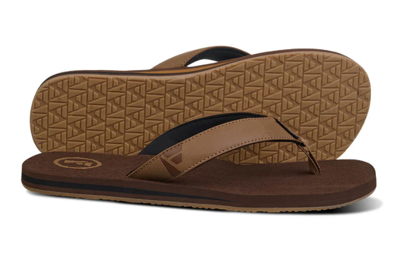 Foamlife Seales Earth Men's Flip-Flops - Earth Brown