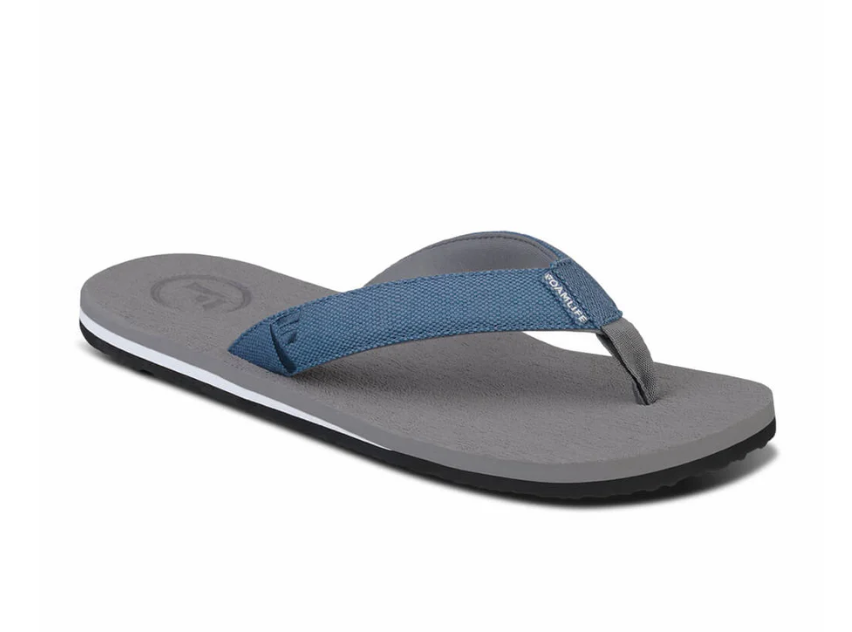 Foamlife Sully Mens Flip Flops - Stone Grey