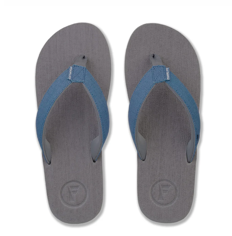 Foamlife Sully Men's Flip-Flops - Stone Grey
