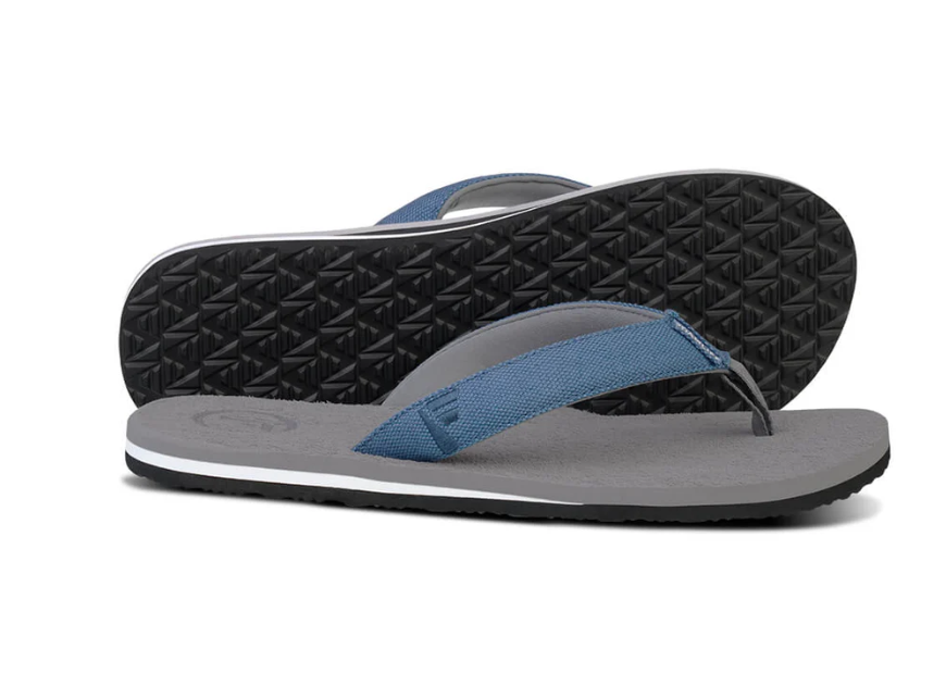 Foamlife Sully Men's Flip-Flops - Stone Grey