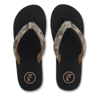 Foamlife Pampa Artist Series Men's Flip-Flops - Black