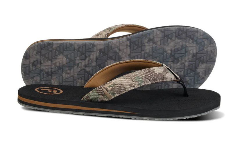 Foamlife Pampa Artist Series Men's Flip-Flops - Black