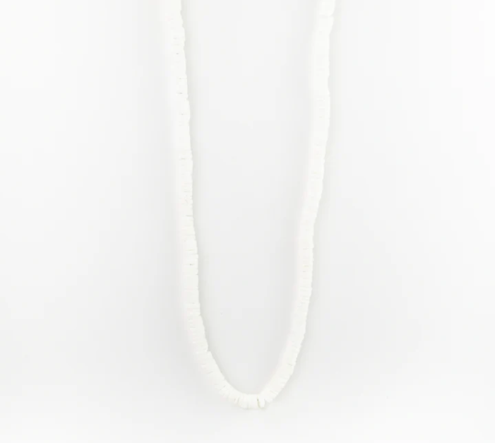 Pineapple Island Padangbai Puka Shell Choker Necklace - White