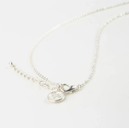 Pineapple Island The Wave Project Surfboard Necklace - Silver