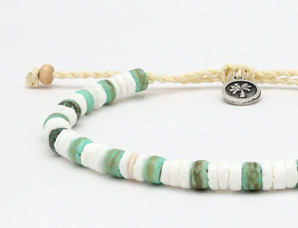 Pineapple Island Bracelet - Green/White