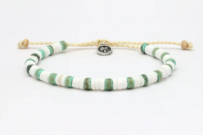 Pineapple Island Bracelet - Green/White