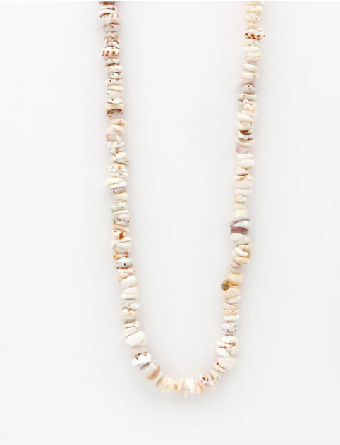 Pineapple Island Beaded Necklace - White