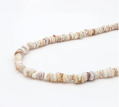 Pineapple Island Beaded Necklace - White