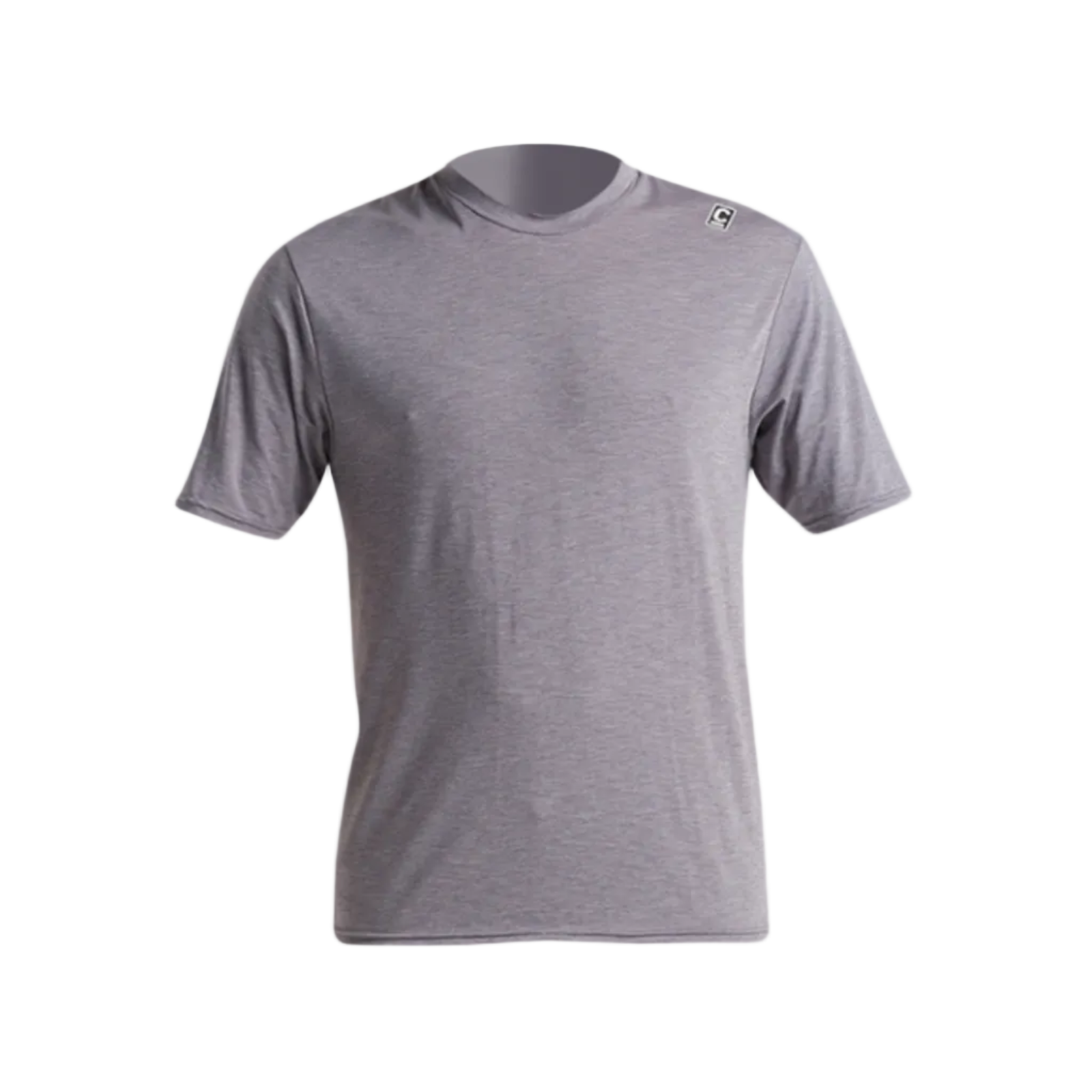 C Skins NuWave UV Mens Short Sleeve Surf Tee - Deep Grey Heather
