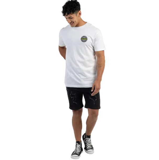 Sex Wax Word Fade Green Men's Tee - White