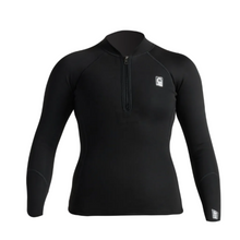 C Skins Solace 1/5mm Womens Flatlock Long Sleeve Wetsuit Vest - Black/White