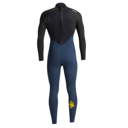 C-Skins NuWave Legend 4/3mm Men's GBS Back Zip Wetsuit 2025 - Bluestone/Black/Saffron