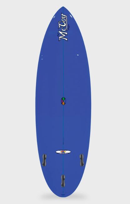 McCoy All Round Nugget Future XF Surfboard - Sunset Polish/Pink/Blue