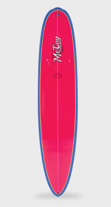 McCoy All Round Mal XF Longboard Surfboard - Sunset Polish/Pink/Blue