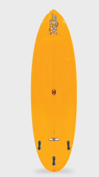 McCoy All Round Nugget Surfboard Future XF - Sunrise Polish/Yellow/Orange