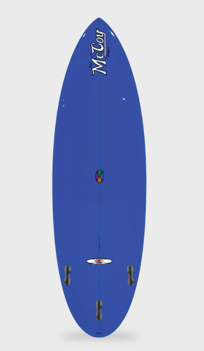 McCoy All Round Nugget Surfboard FCSII XF - Sunset Polish/Pink/Blue
