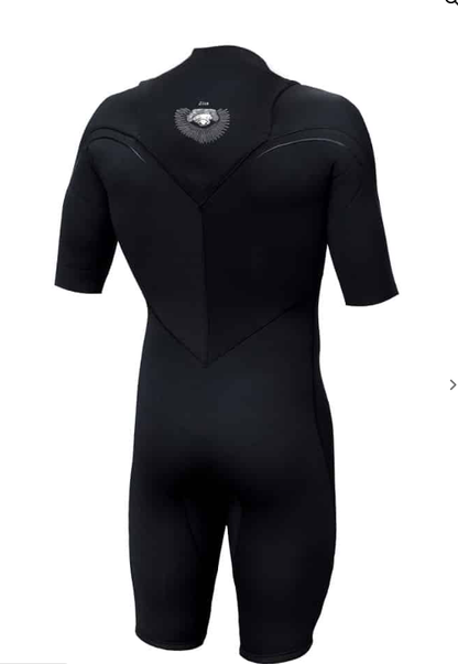 Zion Wesley 2/2mm Men's Chest Zip Springsuit 2024 - Black/White