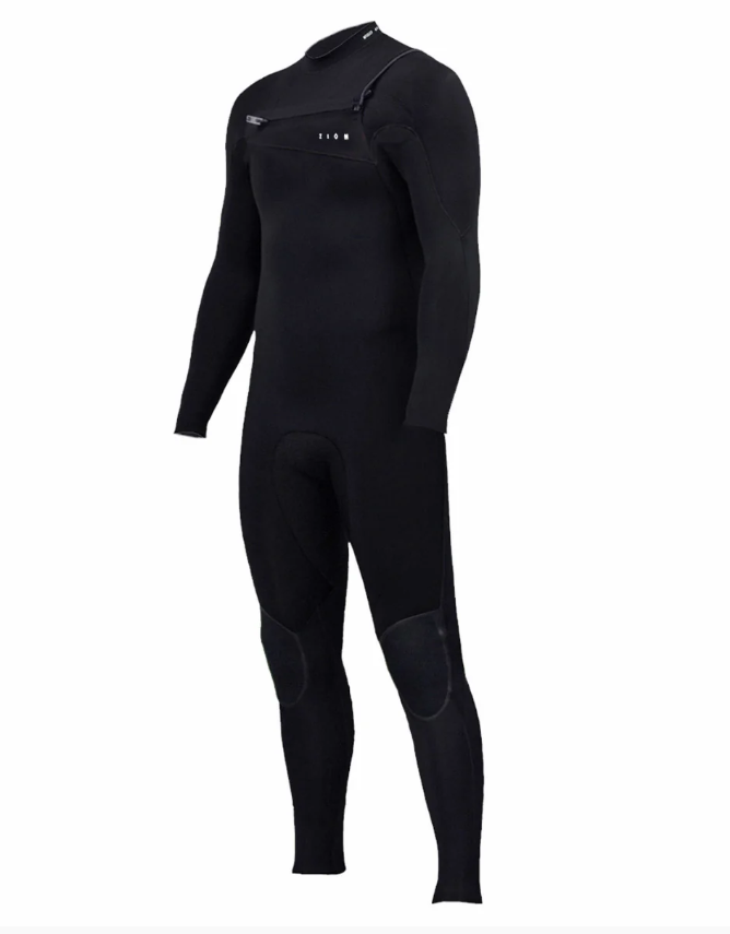 Zion Wesley 5/4/3mm Mens Chest Zip Winter Wetsuit - Black